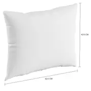 ALMOFADA DE ENCOSTO PARA ESTRUTURA DE SOFÁ 3 LUGARES LEME - BRANCO/BRANCO - Foto 2