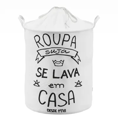 CESTO PARA ROUPA ROUPA SUJA SE LAVA EM CASA