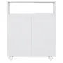 ARMÁRIO PARA LAVANDERIA BAIXO 2 PORTAS COM RODÍZIOS ALL WEEK - BRANCO - Foto 1