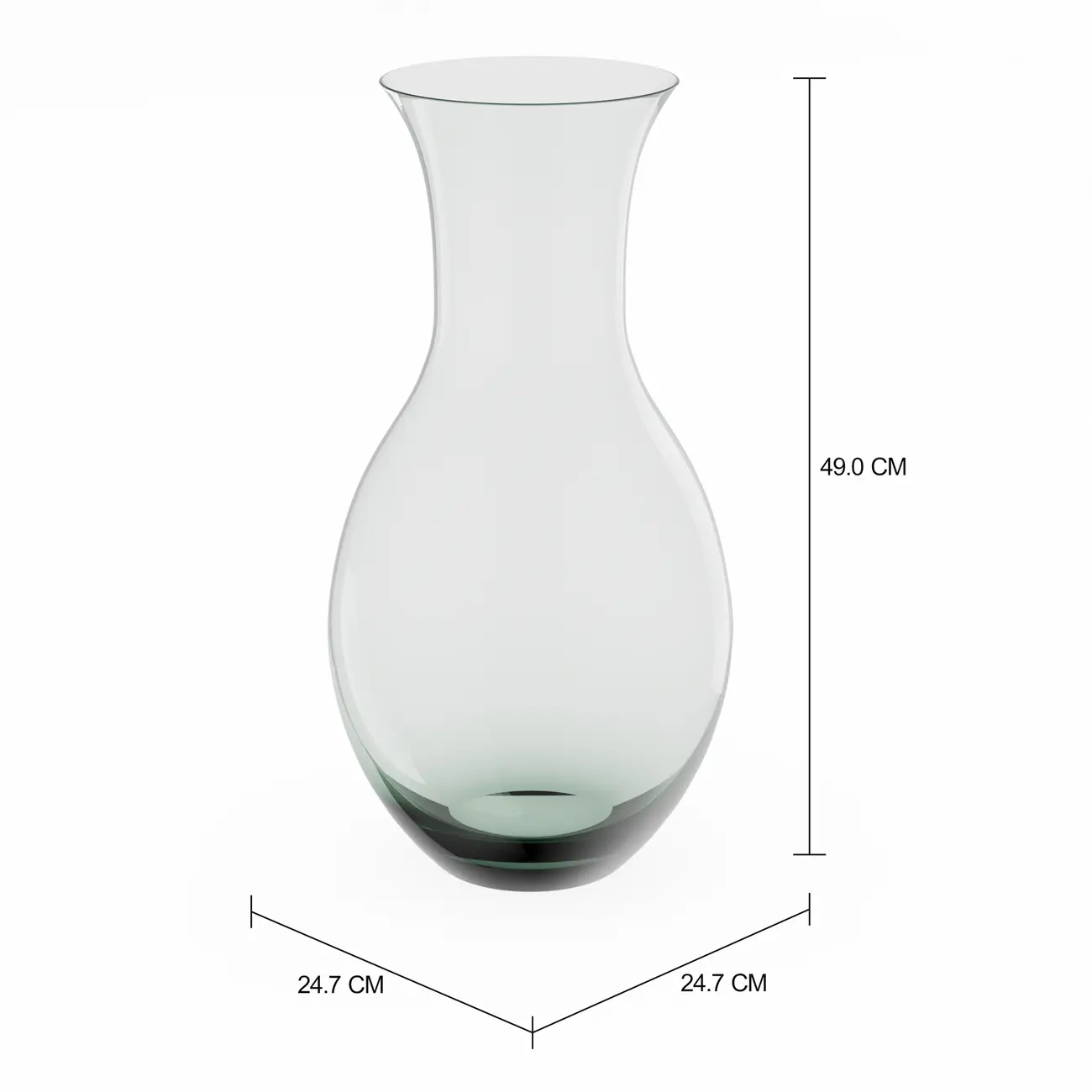 VASO 49 CM FLUTUANTES - VERDE - Foto 2