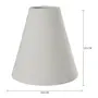 CÚPULA F LUZ 23 CM X11 CM 23 CM - NATURAL - Foto 2