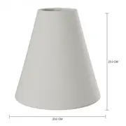 CÚPULA F LUZ 23 CM X11 CM 23 CM - NATURAL - Foto 2