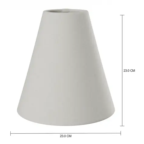 Imagem com medidas do produto CÚPULA F LUZ 23 CM X11 CM 23 CM