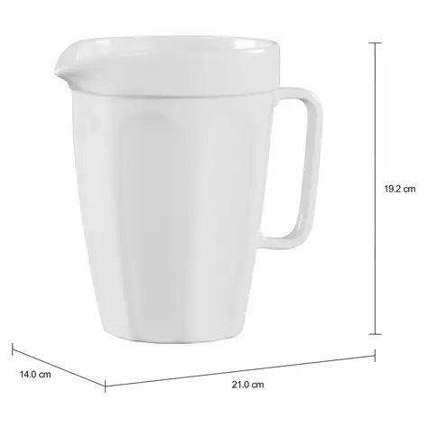 Imagem com medidas do produto JARRA 1,5 L PINGADA