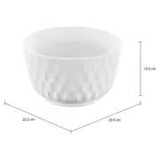 SALADEIRA ALTA 22 CM VIBRATION - BRANCO - Foto 2