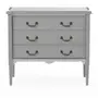 CÔMODA 3 GAVETAS 90 CM X 50 CM REGENCE - CINZA PROVENCE - Foto 1