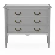 CÔMODA 3 GAVETAS 90 CM X 50 CM REGENCE - CINZA PROVENCE - Foto 1