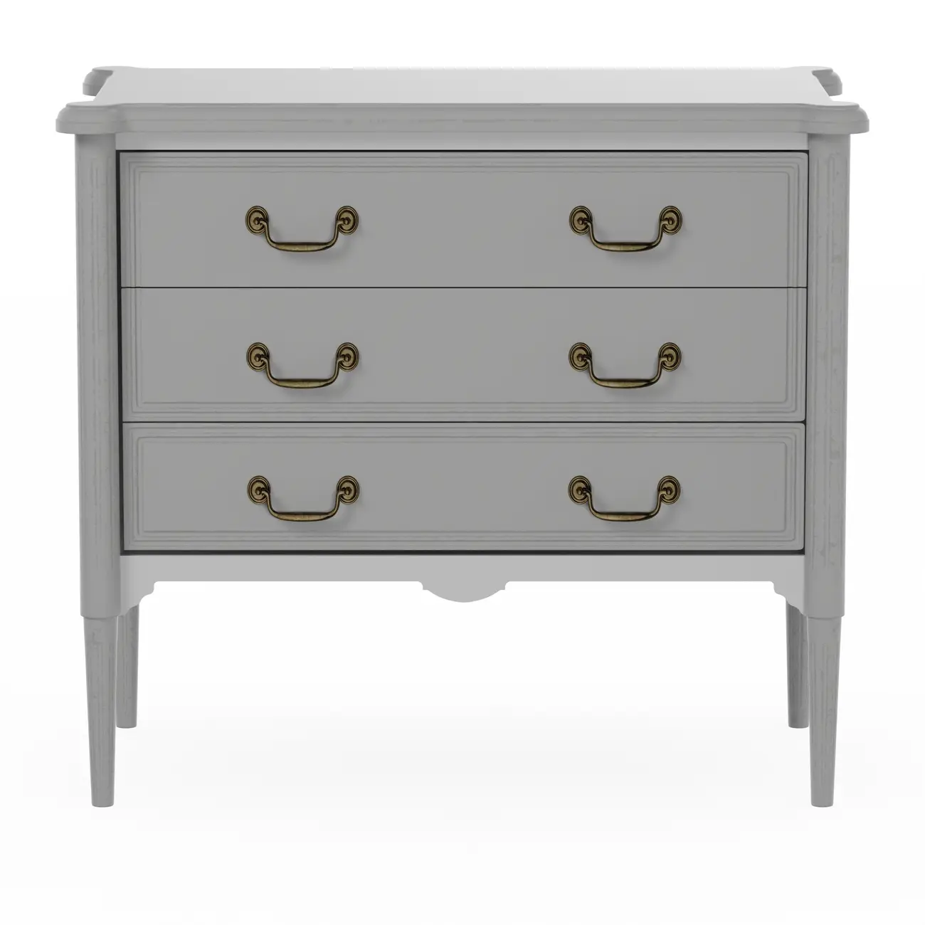CÔMODA 3 GAVETAS 90 CM X 50 CM REGENCE - CINZA PROVENCE - Foto 1