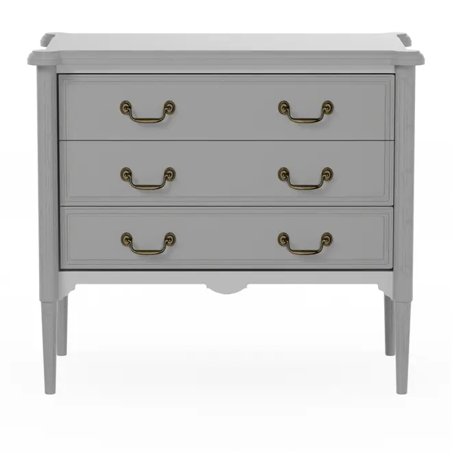 CÔMODA 3 GAVETAS 90 CM X 50 CM REGENCE - CINZA PROVENCE - Foto 1