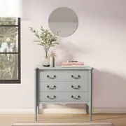 CÔMODA 3 GAVETAS 90 CM X 50 CM REGENCE - CINZA PROVENCE - Foto 5