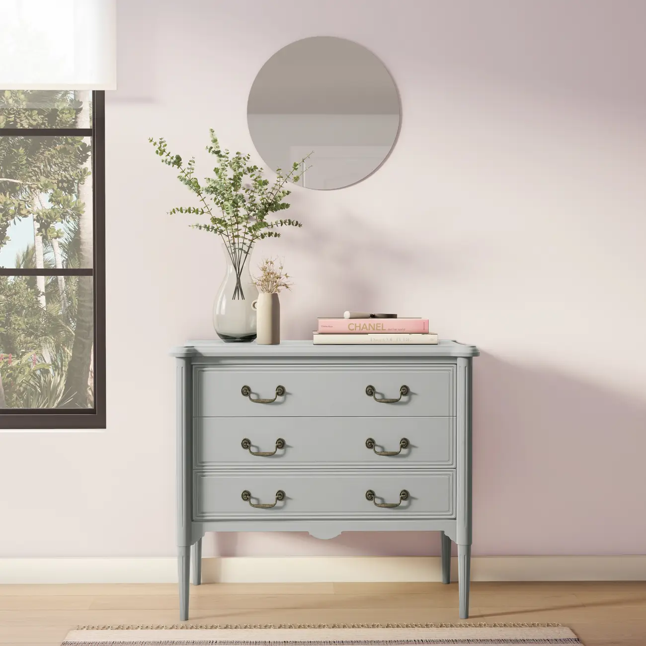 CÔMODA 3 GAVETAS 90 CM X 50 CM REGENCE - CINZA PROVENCE - Foto 5