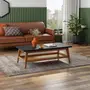 MESA DE CENTRO 1,10 M X 55 CM BARTÔ - NOZES/PRETO - Foto 3