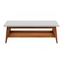 NOZES/BRANCO - MESA DE CENTRO 1,10 M X 55 CM BARTÔ