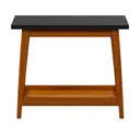 NOZES/PRETO - MESA LATERAL 70 CM X 36 CM BARTÔ