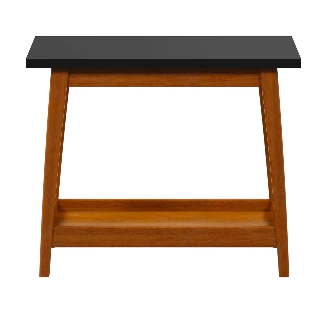 MESA LATERAL 70 CM X 36 CM BARTÔ - NOZES/PRETO - Foto 1