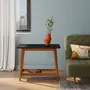 MESA LATERAL 70 CM X 36 CM BARTÔ - NOZES/PRETO - Foto 3