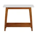 NOZES/BRANCO - MESA LATERAL 70 CM X 36 CM BARTÔ