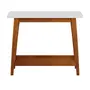 NOZES/BRANCO - MESA LATERAL 70 CM X 36 CM BARTÔ