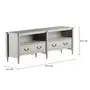 RACK 2 GAVETAS 1,72 M X 43 CM REGENCE - CINZA PROVENCE - Foto 2