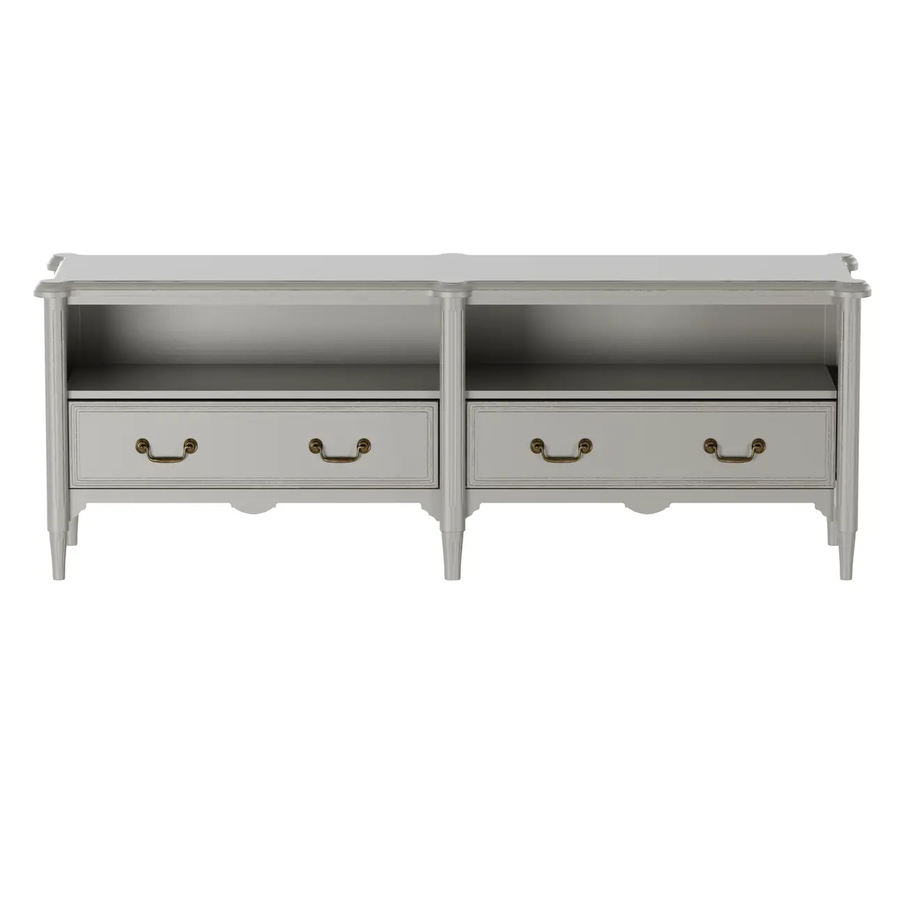RACK 2 GAVETAS 1,72 M X 43 CM REGENCE - CINZA PROVENCE - Foto 1