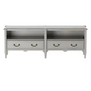 RACK 2 GAVETAS 1,72 M X 43 CM REGENCE - CINZA PROVENCE - Foto 1