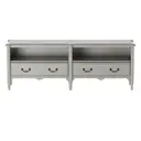 CINZA PROVENCE - RACK 2 GAVETAS 1,72 M X 43 CM REGENCE