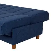 SOFÁ-CAMA 3 LUGARES DOUBLE DUTY - AZUL ESCURO - Foto 12