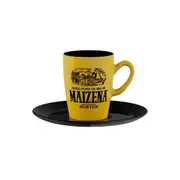 XÍCARA CAFÉ 50 ML MAIZENA - AMARELO/PRETO - Foto 1