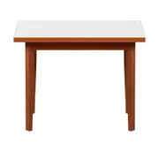 MESA DE COZINHA ELÁSTICA 1,08 M/54 CM X 85 CM PETI - NOZES/BRANCO - Foto 1