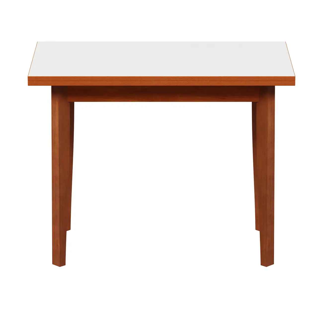 MESA DE COZINHA ELÁSTICA 1,08 M/54 CM X 85 CM PETI - NOZES/BRANCO - Foto 1