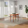 MESA DE COZINHA ELÁSTICA 1,08 M/54 CM X 85 CM PETI - NOZES/BRANCO - Foto 5