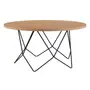 MESA DE CENTRO REDONDA 80 CM BEZEL - PRETO/TAUARI - Foto 1