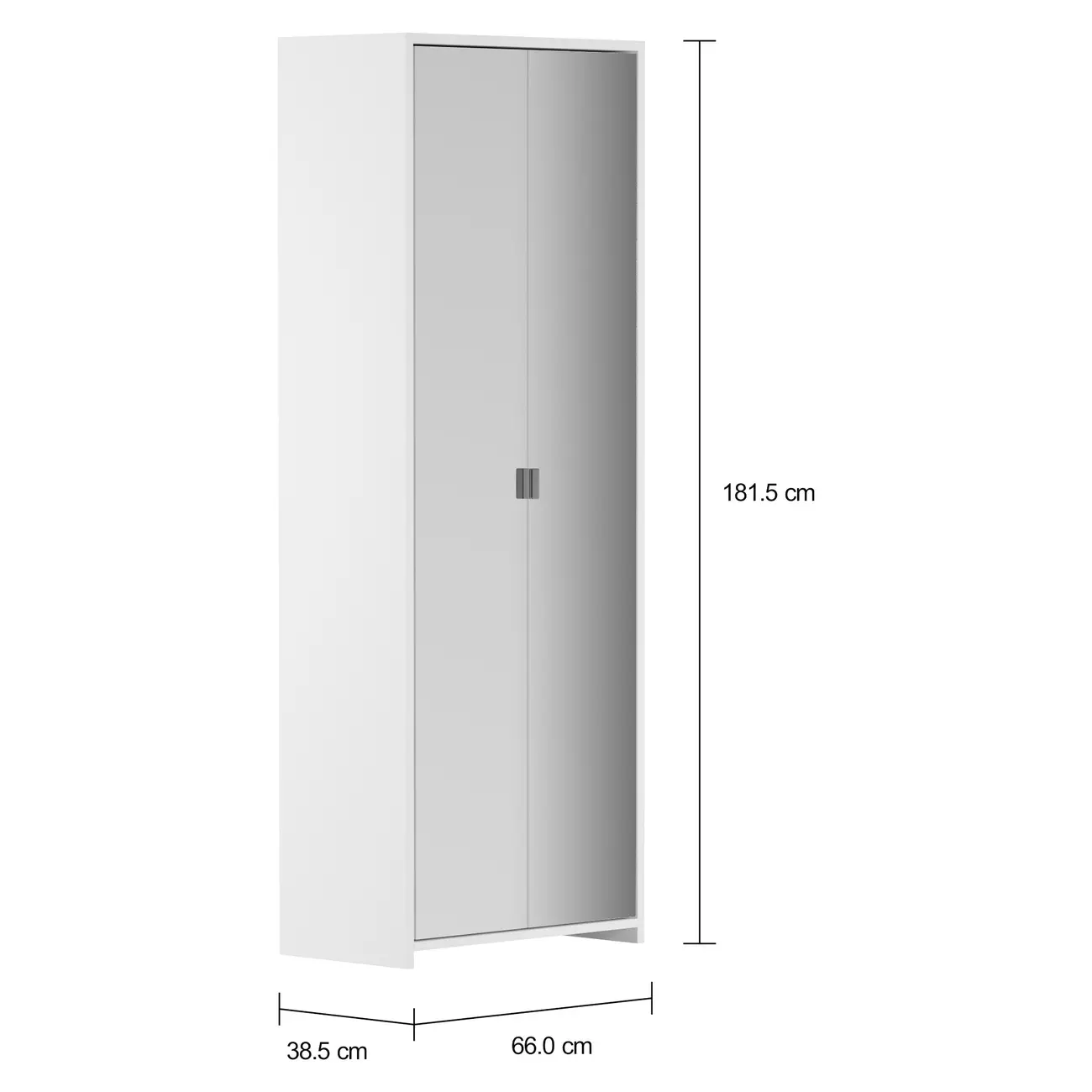 SAPATEIRA/ARMÁRIO PAREDE 2 PORTAS V-ESCONDE - BRANCO/PRATA - Foto 3