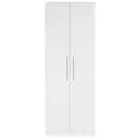 BRANCO - GUARDA-ROUPA 2 PORTAS 5 PRATELEIRAS 45 MAXIMUS