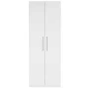 GUARDA-ROUPA 2 PORTAS 5 PRATELEIRAS 45 MAXIMUS - BRANCO - Foto 1