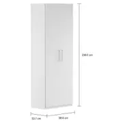 GUARDA-ROUPA 2 PORTAS 45 MAXIMUS - BRANCO - Foto 2