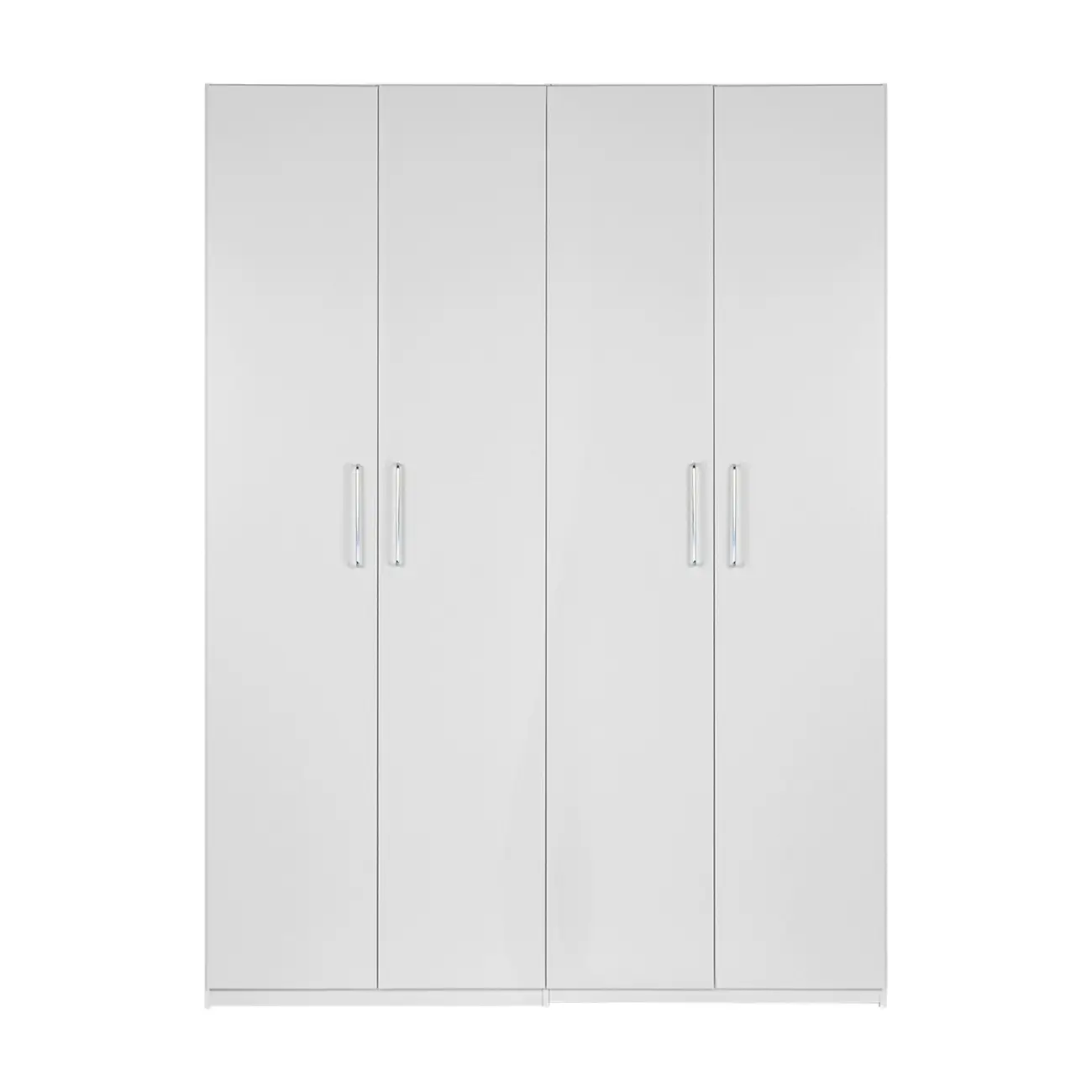 GUARDA-ROUPA 4 PORTAS 3 GAVETAS 45 MAXIMUS - BRANCO - Foto 1
