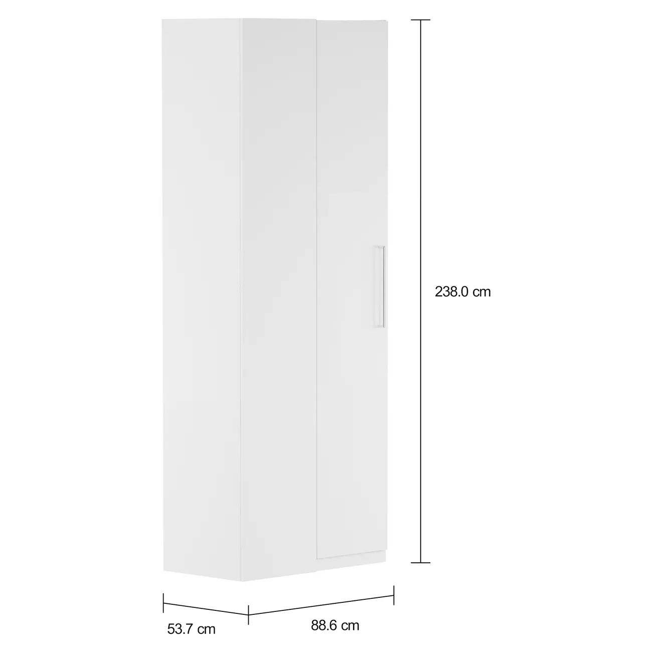 GUARDA-ROUPA CANTO 45 MAXIMUS - BRANCO - Foto 5
