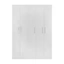 BRANCO - GUARDA-ROUPA DE CASAL 5 PORTAS 3 GAVETAS 35 MAXIMUS