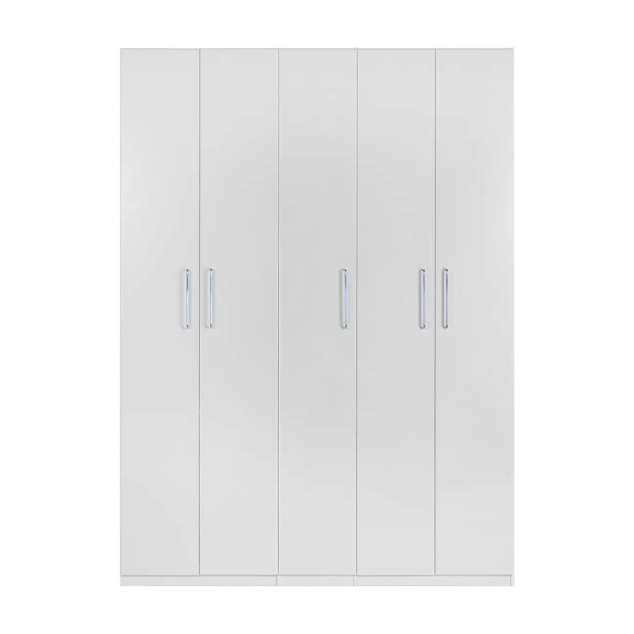 GUARDA-ROUPA DE CASAL 5 PORTAS 3 GAVETAS 35 MAXIMUS - BRANCO - Foto 1