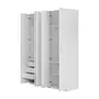 GUARDA-ROUPA DE CASAL 5 PORTAS 3 GAVETAS 35 MAXIMUS - BRANCO - Foto 4