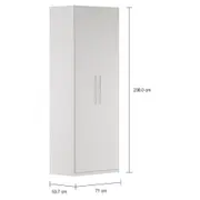 MAXIMUS GUARDA-ROUPA 2 PORTAS 35 - BRANCO - Foto 2