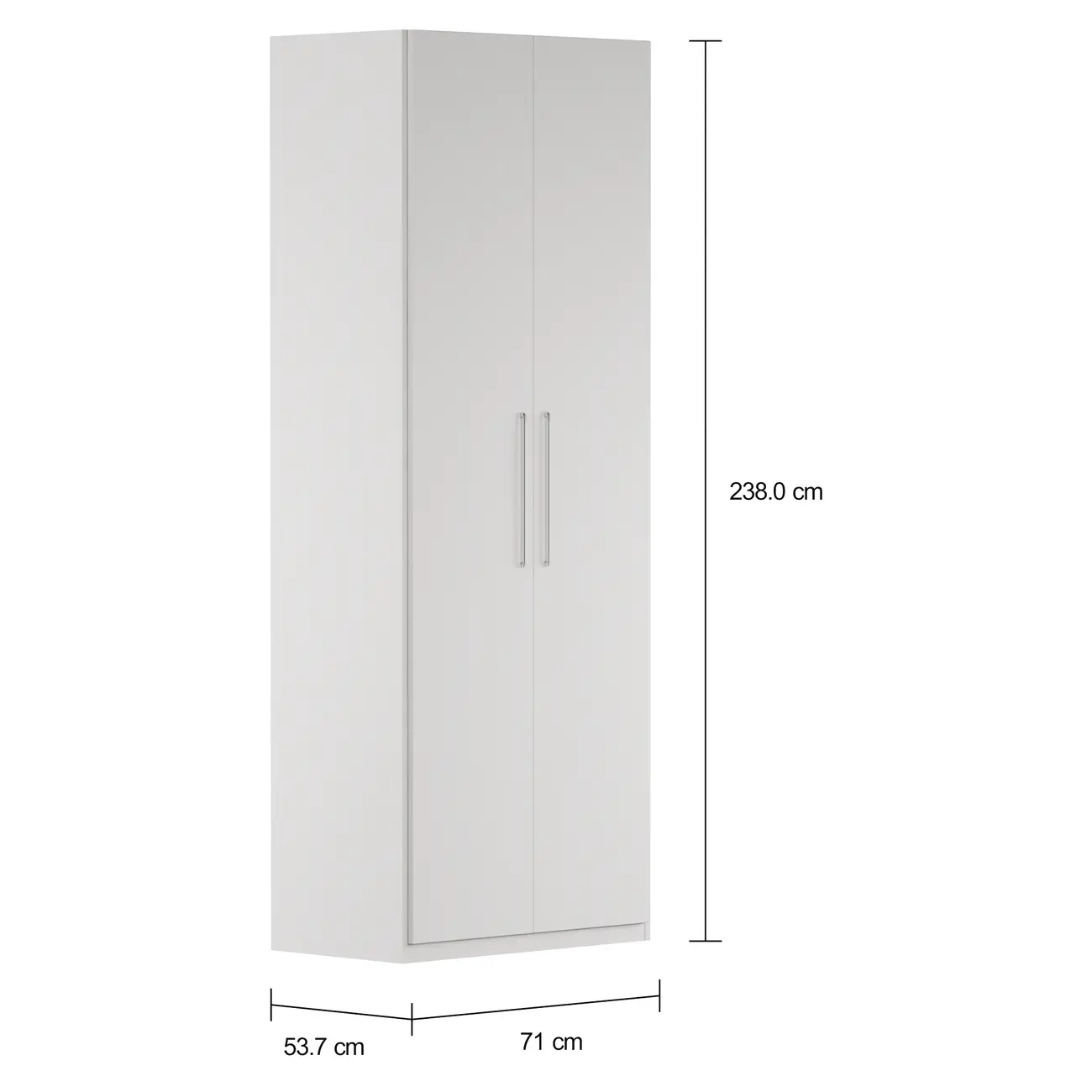 MAXIMUS GUARDA-ROUPA 2 PORTAS 35 - BRANCO - Foto 2