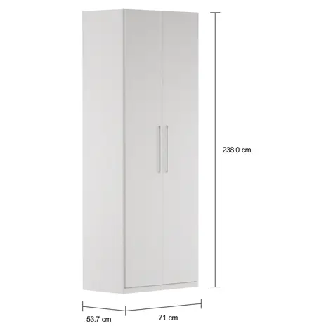 Imagem com medidas do produto MAXIMUS GUARDA-ROUPA 2 PORTAS 35