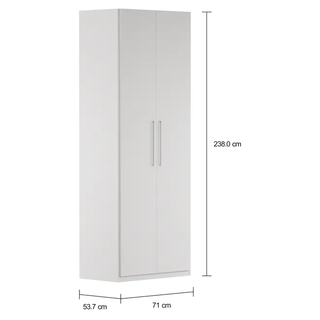MAXIMUS GUARDA-ROUPA 2 PORTAS 35 - BRANCO - Foto 2