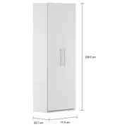 GUARDA-ROUPA 2 PORTAS 3 GAVETAS 35 MAXIMUS - BRANCO - Foto 7