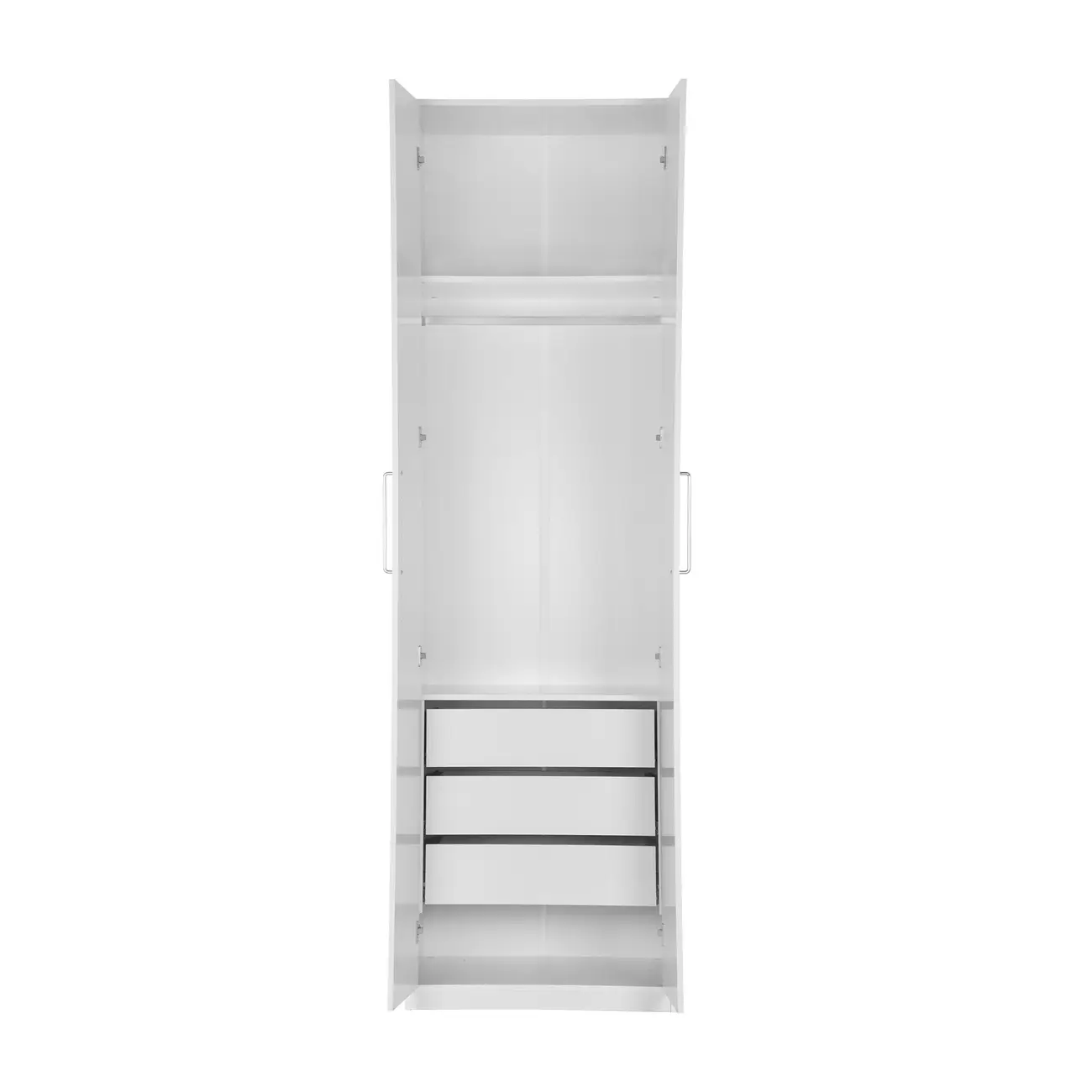 GUARDA-ROUPA 2 PORTAS 3 GAVETAS 35 MAXIMUS - BRANCO - Foto 3