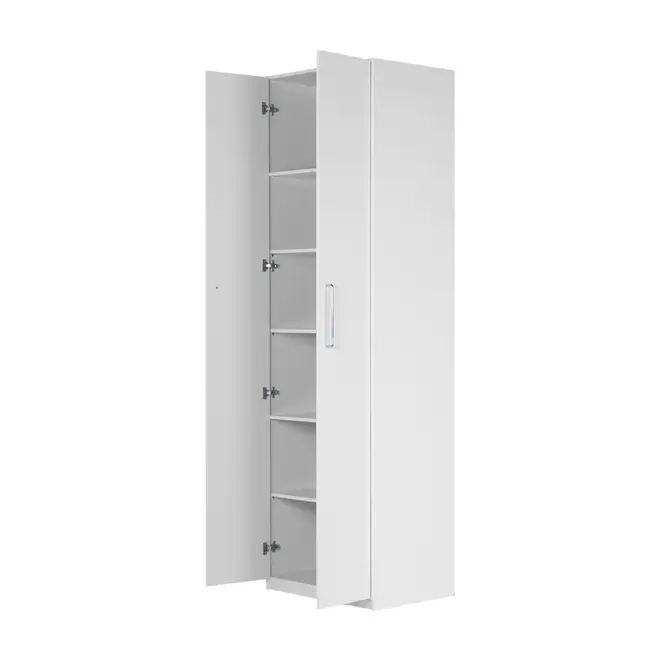 GUARDA-ROUPA 2 PORTAS 5 PRATELEIRAS 35 MAXIMUS - BRANCO - Foto 4