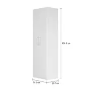 GUARDA-ROUPA 2 PORTAS 5 PRATELEIRAS 35 MAXIMUS - BRANCO - Foto 6