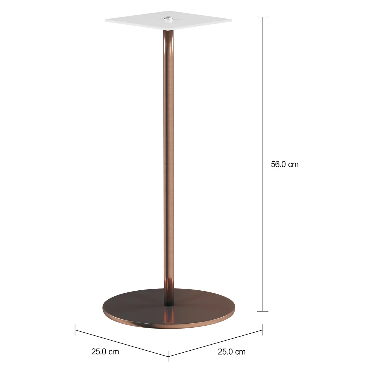 BASE DE MESA LATERAL 56 CM STON - COBRE - Foto 2